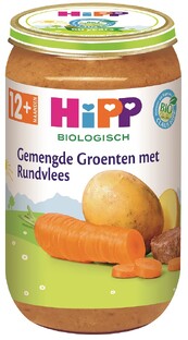 HiPP 12M  Gemengde Groenten met Rundvlees 250GR