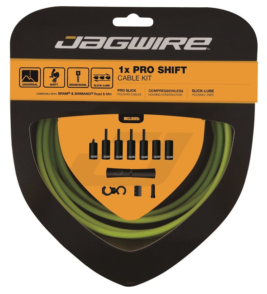 Jagwire Pro Kabelsæt 1x Gearkabel Organic Green