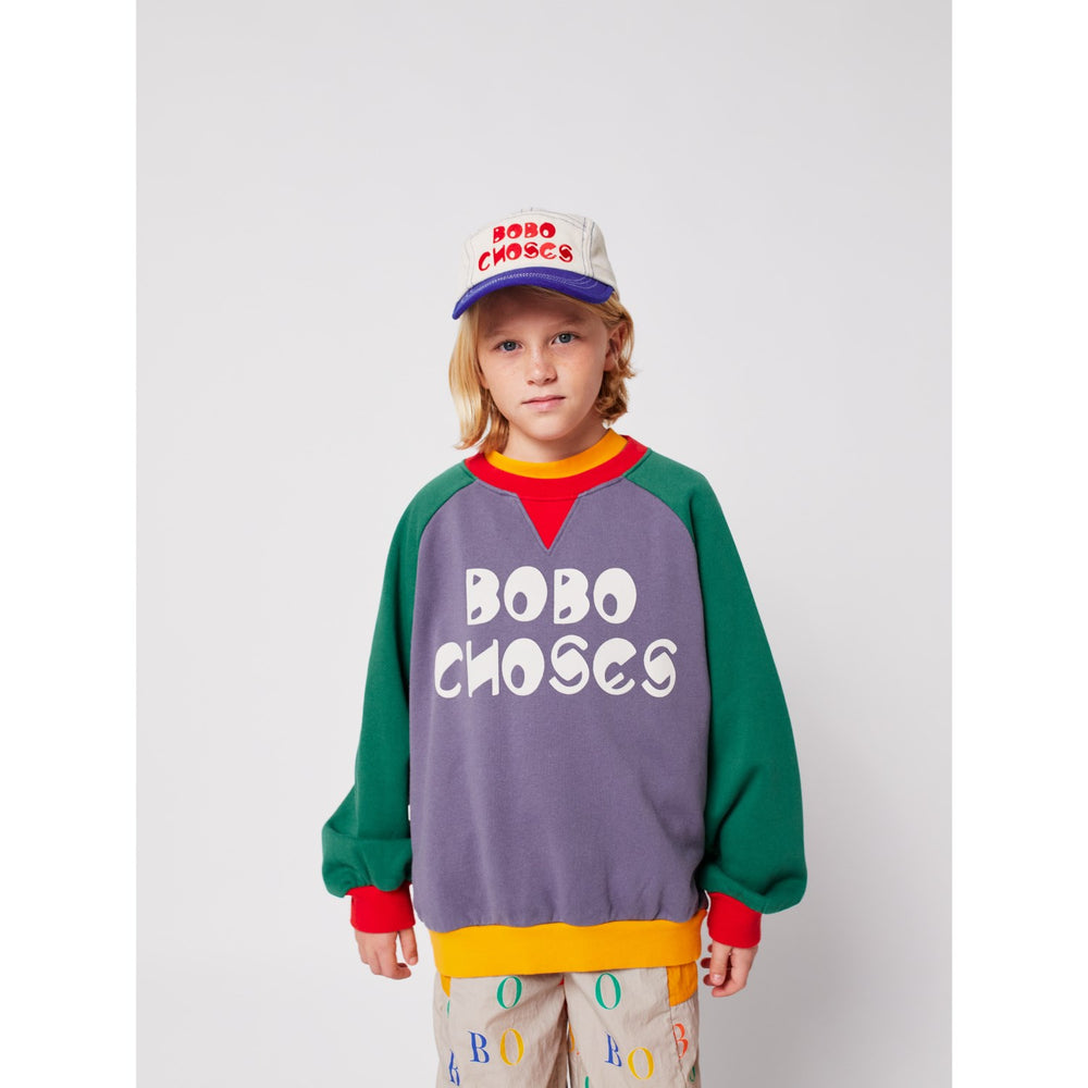 Køb Bobo Choses Multicolor Farve Block Ranglan Sweatshirt