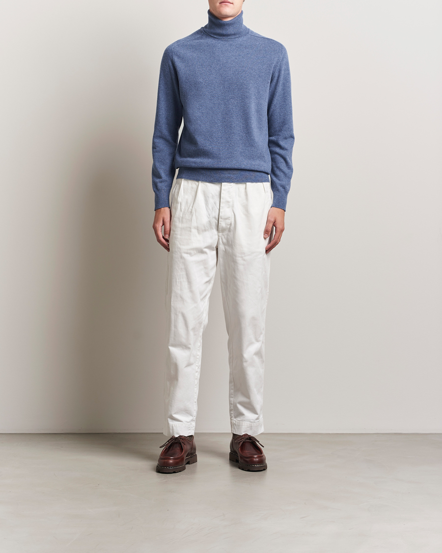 Altea Wool/Cashmere Rollneck Blue