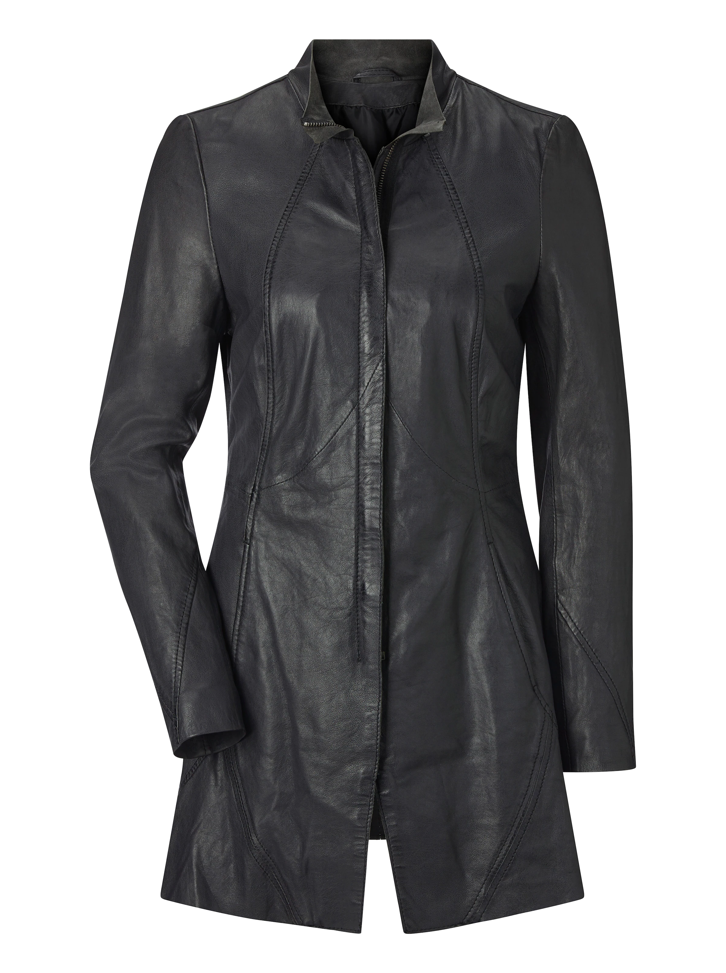 Mainpol Lederblazer in anthrazit