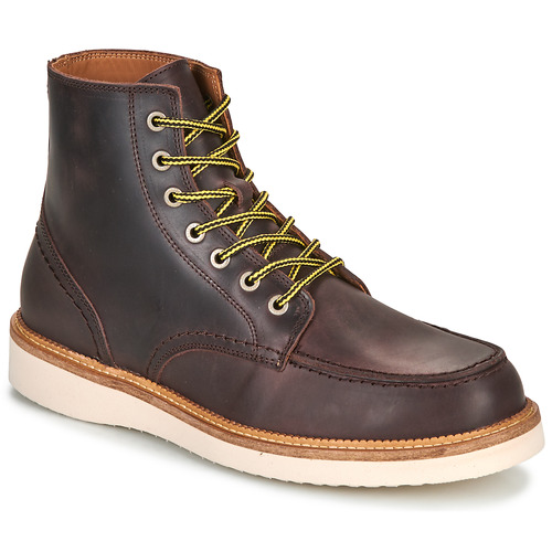 Selected - SLHTEO NEW LEATHER MOC-TOE BOOT - MArron