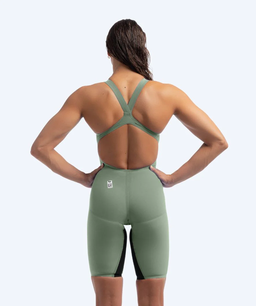 Speedo konkurrence badedragt til damer - LZR Pure Valor 2.0 - Grøn/sort