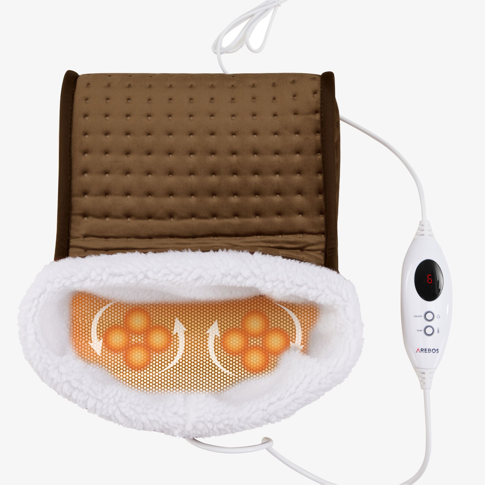 Fußwärmer Braun