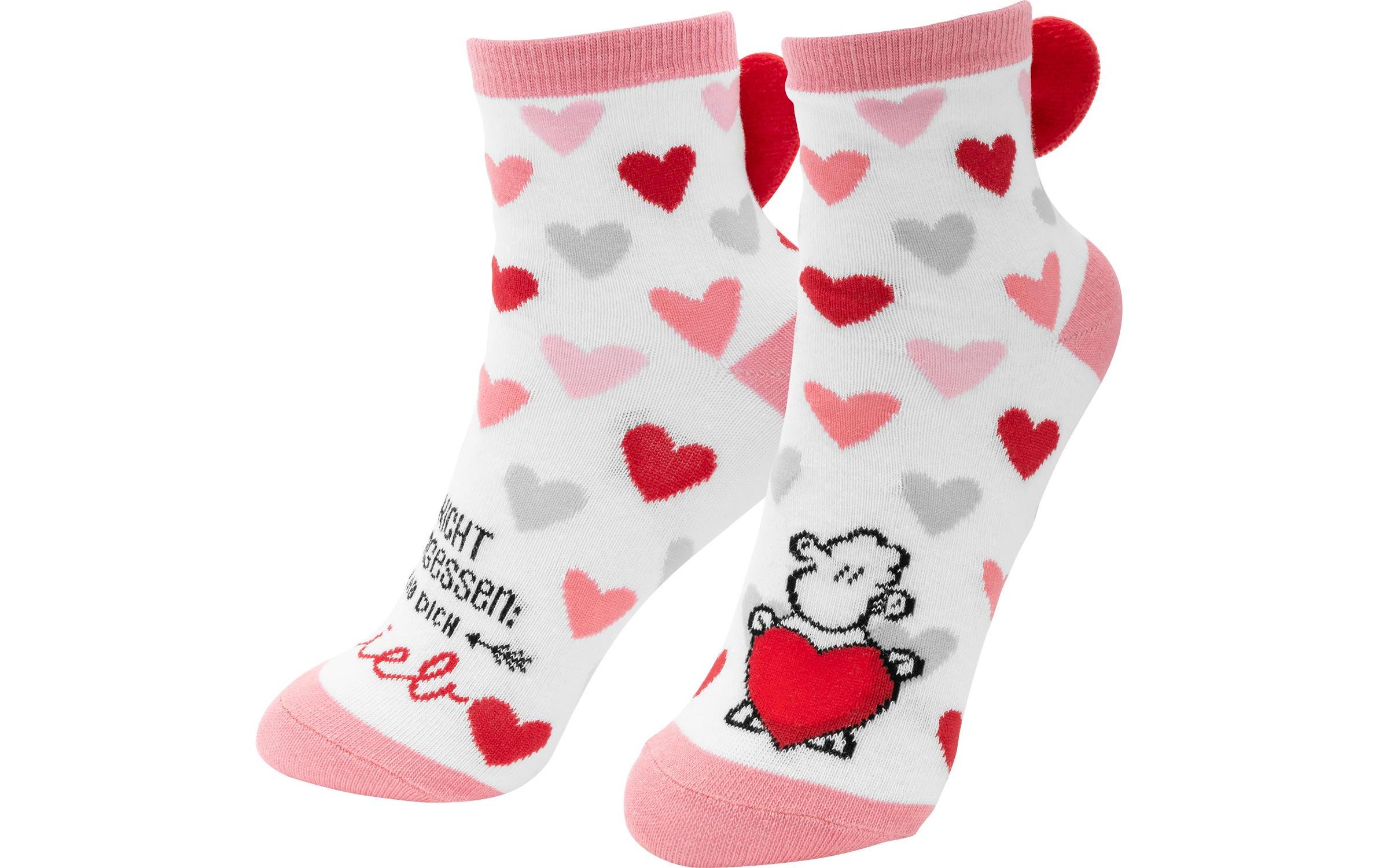 Socken Hab dich lieb Grösse 36 - 40Zaubersocken
