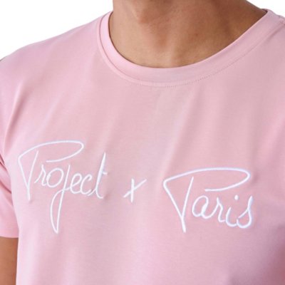 Tee-shirt à manches courtes homme Basic Broderie PROJECT X PARIS