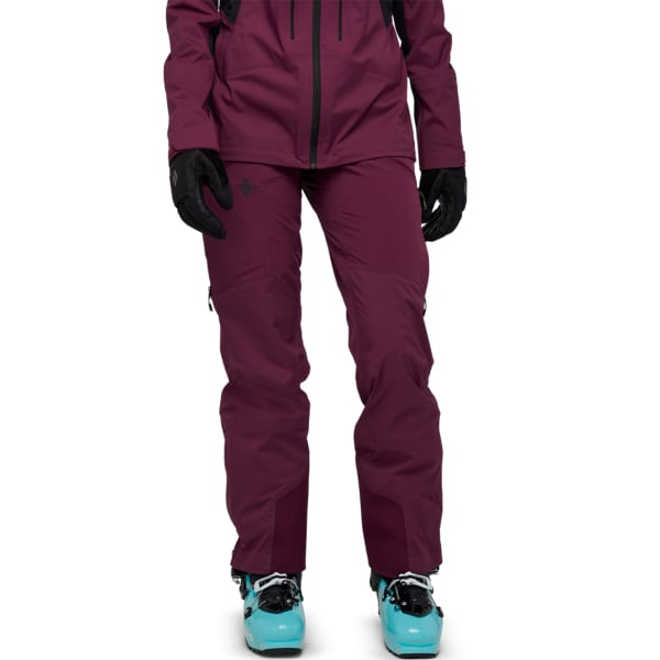 Pantalon ski de randonnée BLACK DIAMOND W DAWN PATROL HYBRID PANTS BLACKBERRY