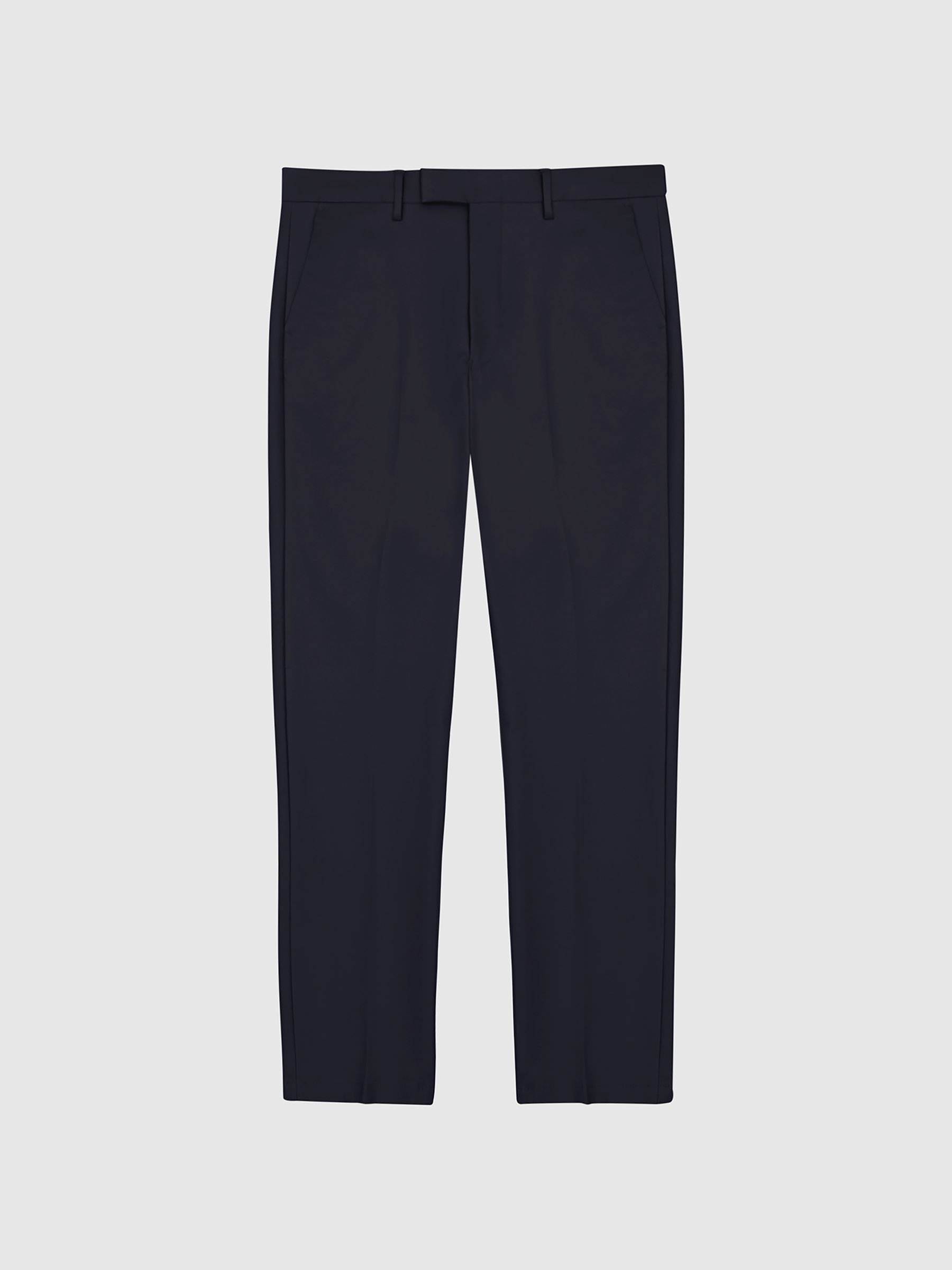 Marineblauw - Reiss slim-fit Eastbury chino