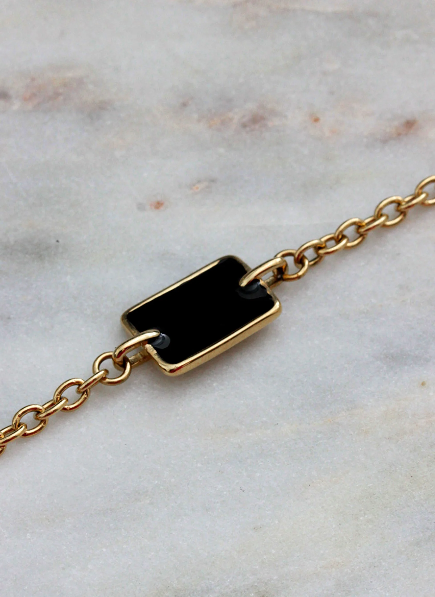 ALTAIA - Bracelet chaîne altaia | Vert