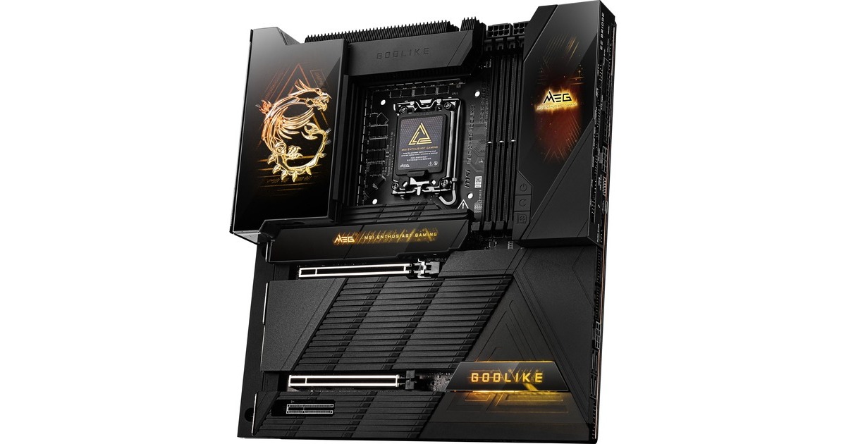 MSIMEG Z890 GODLIKE socket 1851 moederbord  (Zwart, RAID, 10Gb-LAN, 5Gb-LAN, WLAN, BT, Sound, E-ATX)