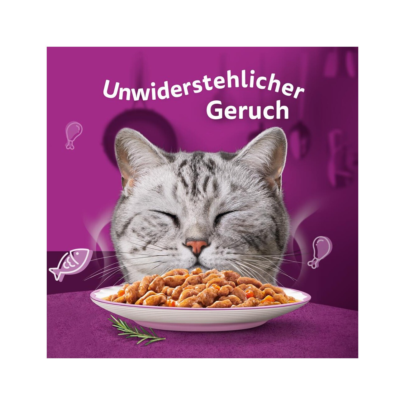 Whiskas Nassfutter Katze Adult, Multipack, 1+ Gemischte Auswahl, in Sauce 12x85 g