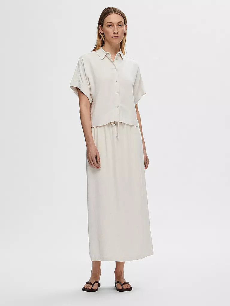 SELECTED FEMME Bluse SLFIVA beige