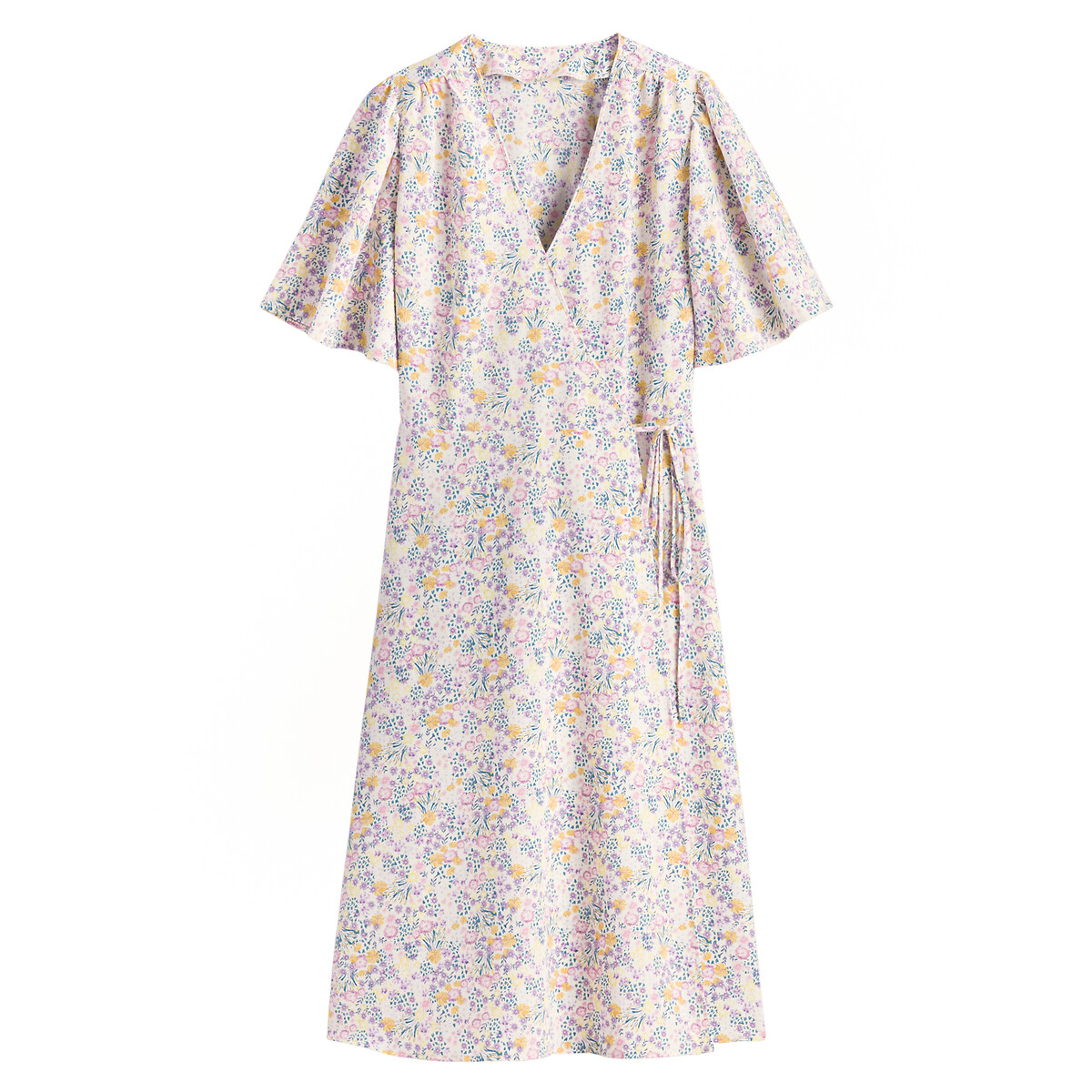 COLEÇÕES LA REDOUTE<br>Vestido envelope com estampa floral