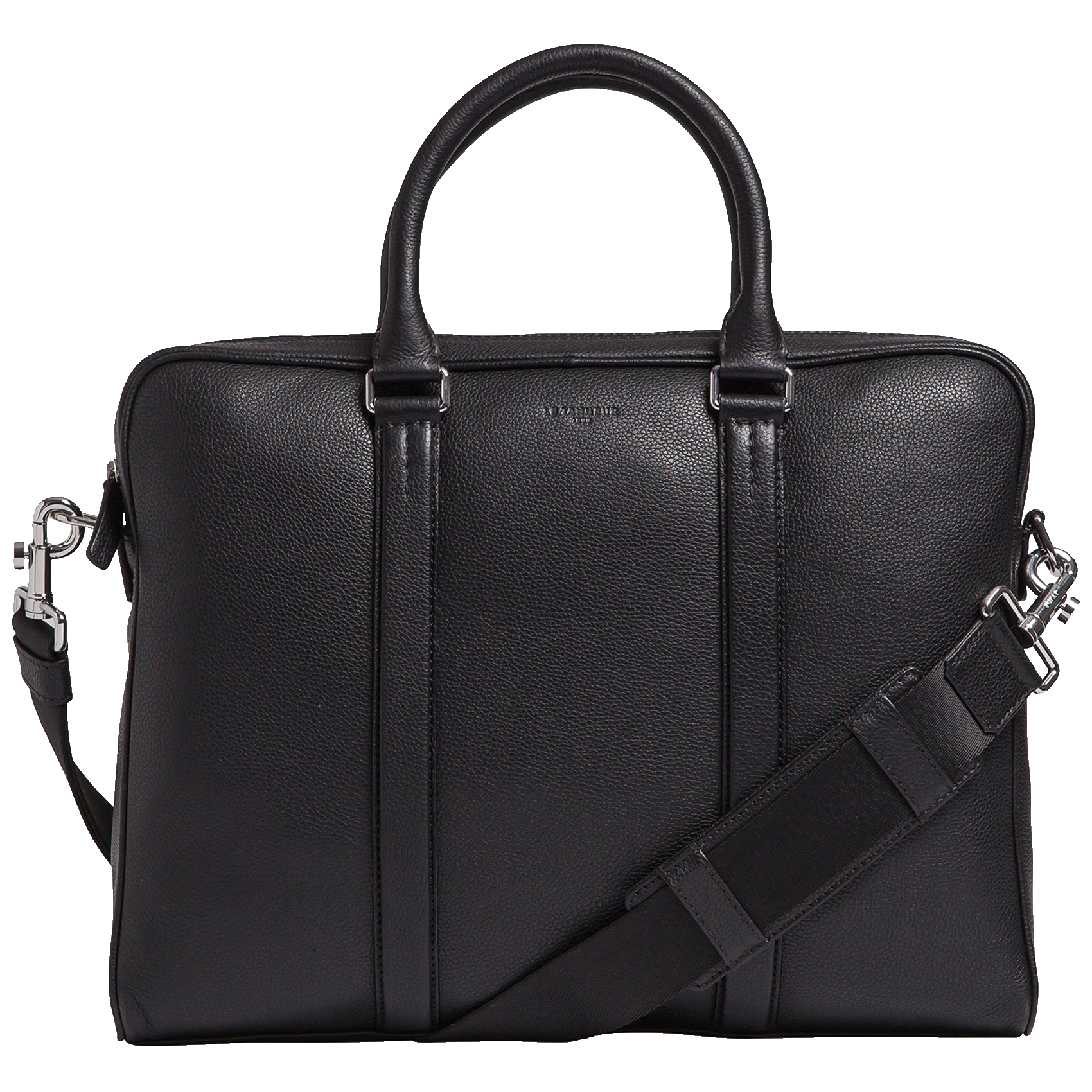 CHARLES - Sac porte documents en cuir grainé | Noir