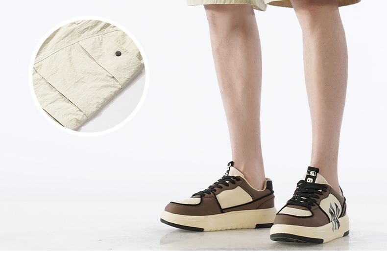 Soulcity - Effen cargoshorts met trekkoordtaille