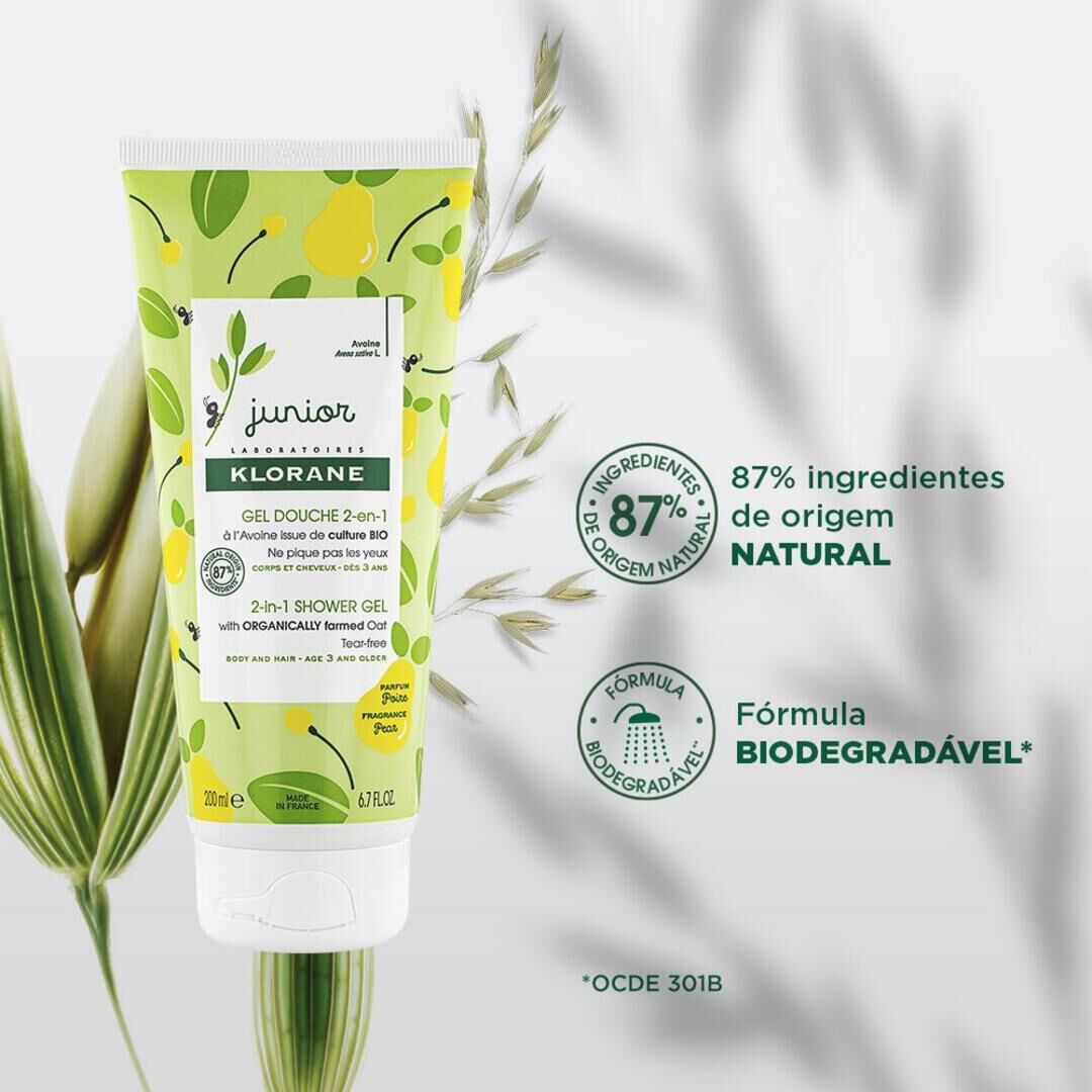 KLORANE  Gel Duche e Champô Pera - 200ml