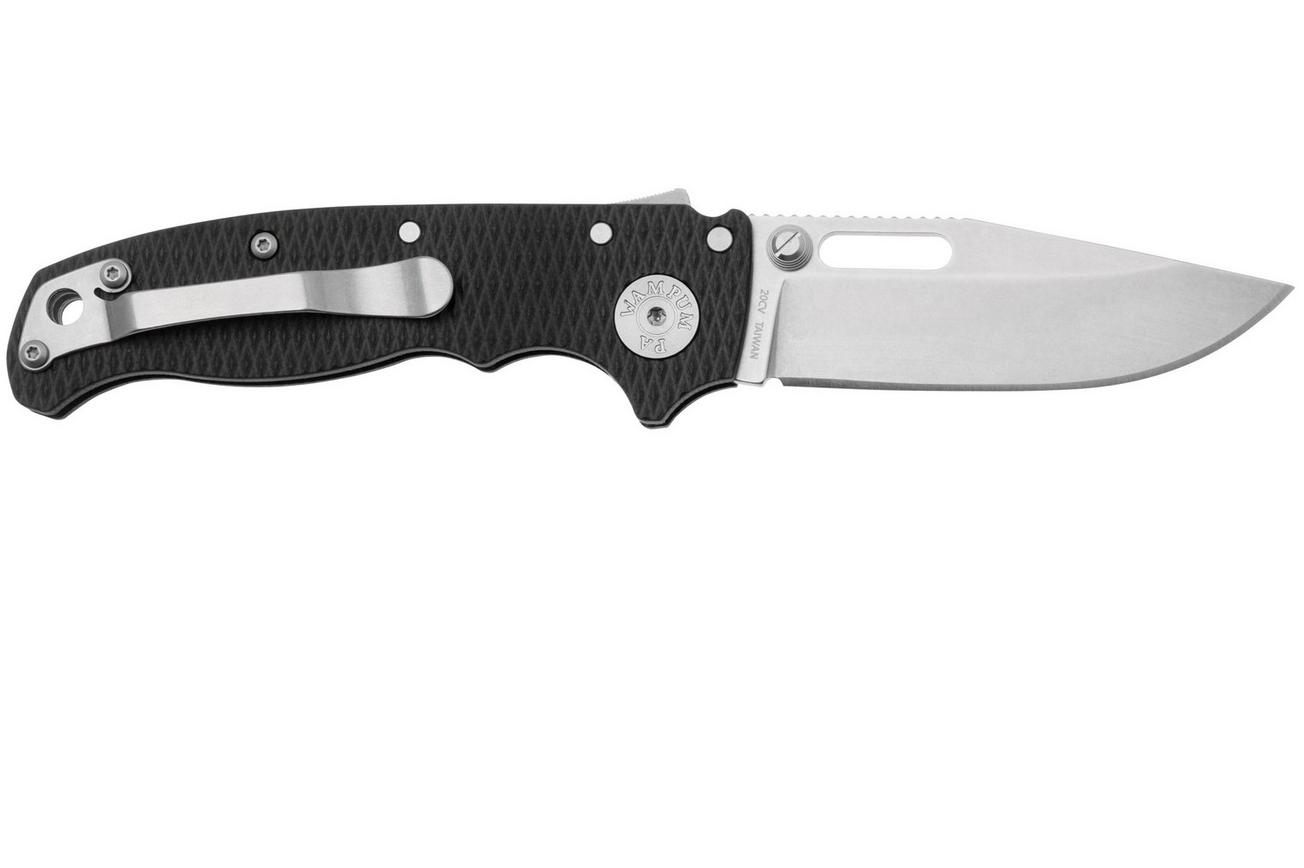 Demko Knives AD20.5 Shark-Lock CPM 20CV Clip Point AD205-20CV-BLK-CP Black G10, zakmes