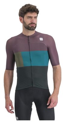 Maillot Manches Courtes Sportful Snap Violet/Bleu