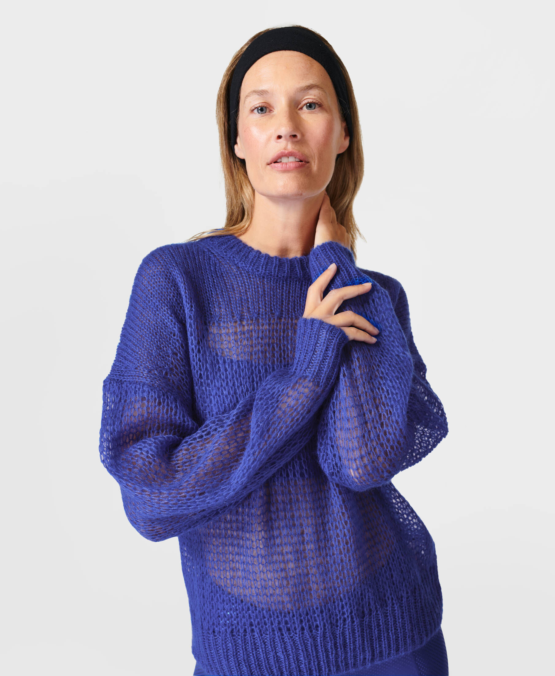 Sweaty Betty London| Damen Strickpullover mit Mohair und Wolle OPEN WAVE