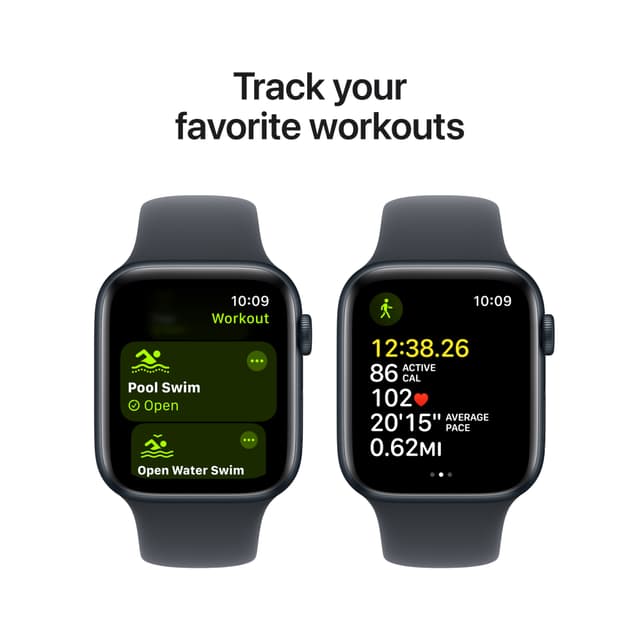 Apple Watch SE 2nd Gen 44mm GPS (Midnight Alu/Midnight sport band M/L)