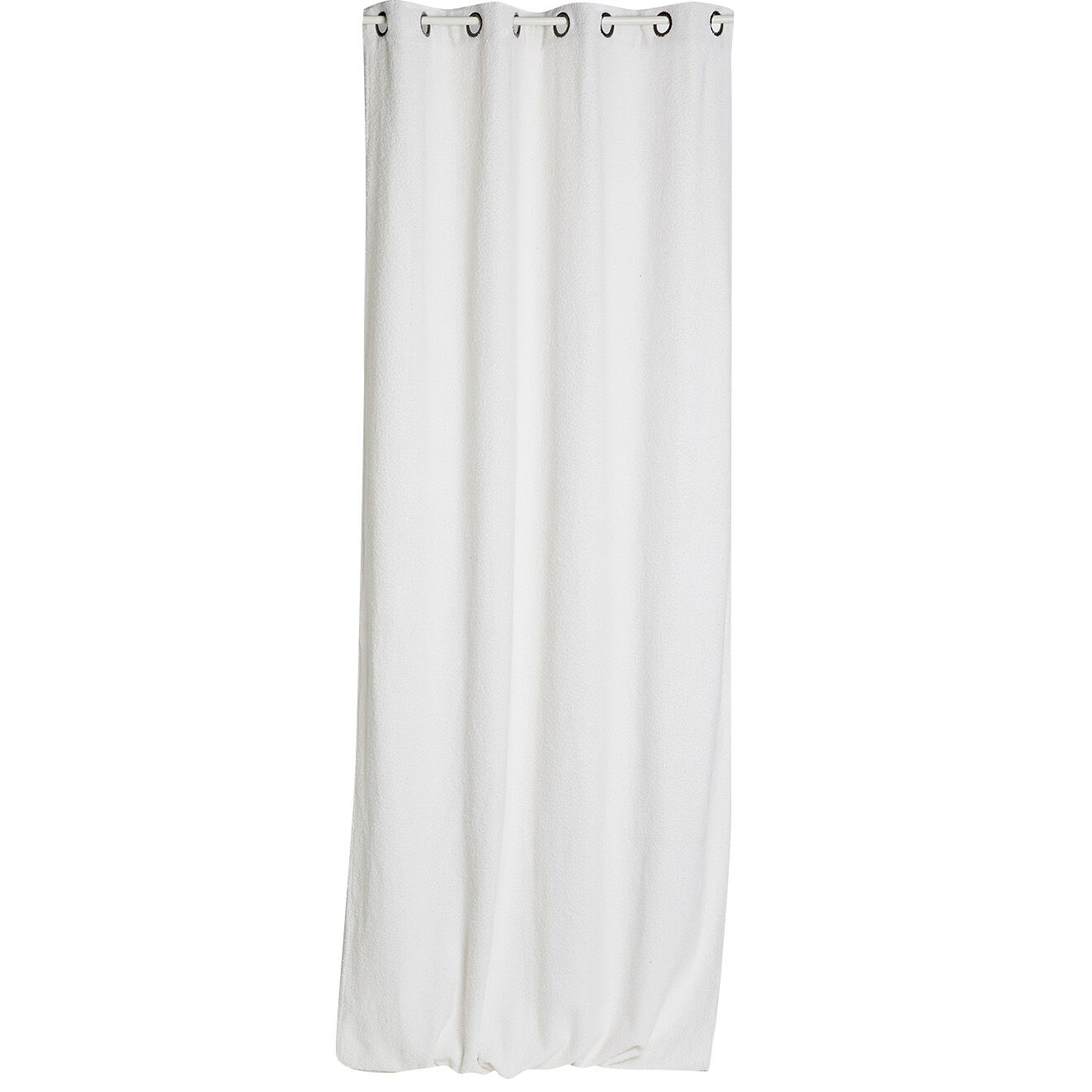 Haomy Rideau bouclette Erode blanc - 130x300 cm