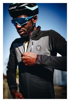 Veste Hiver LeBram Telegraphe Noir Coupe Ajustée