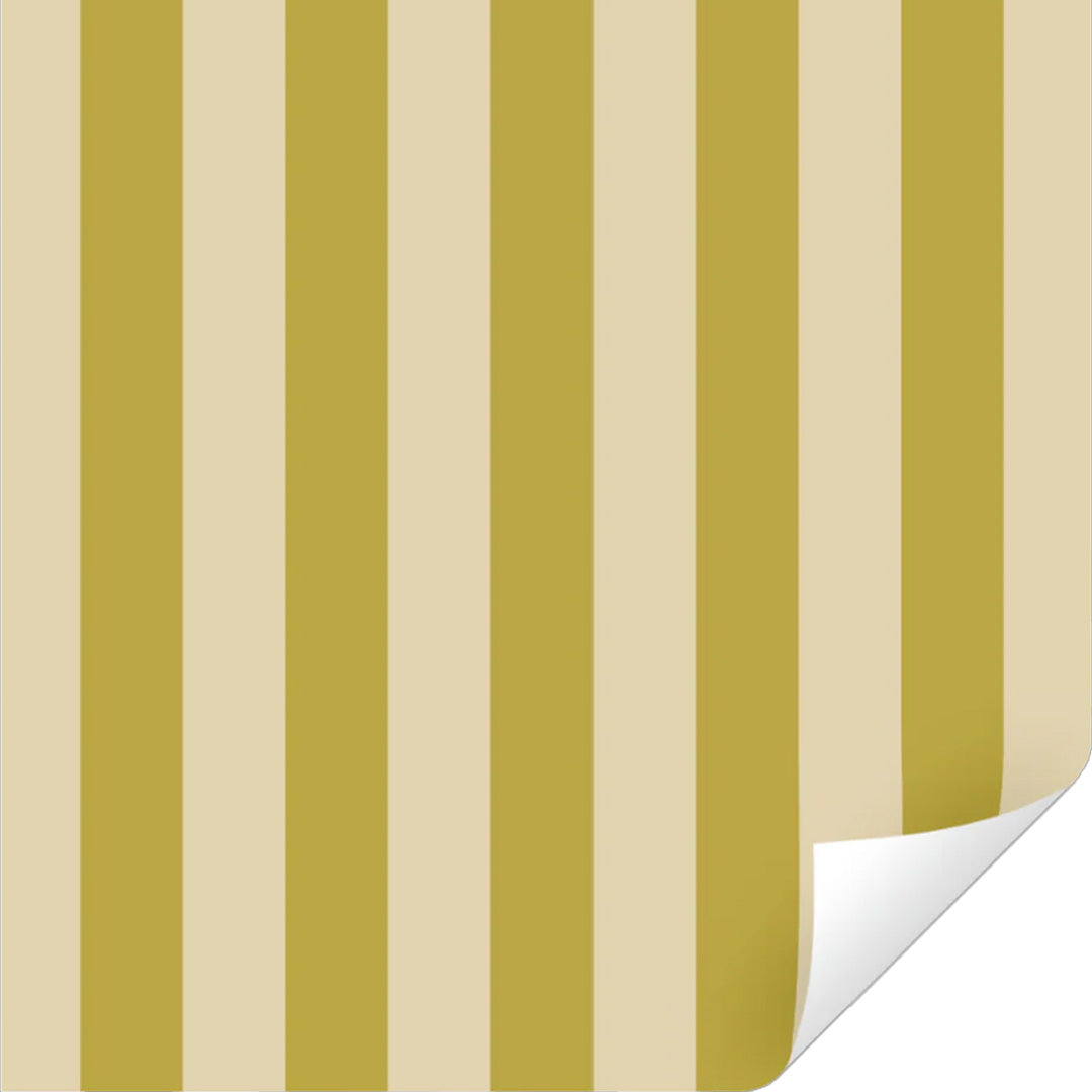ole inpakpapier stripes - vanilla - seaweed - 3 m