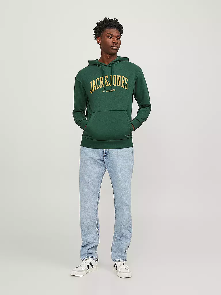 JACK & JONES Kapuzensweater - Hoodie JJEJOSH dunkelgrün