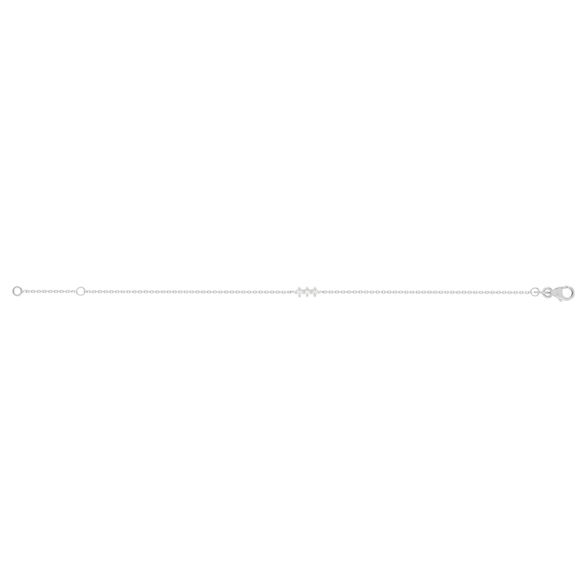 Bracelet argent 925 zirconias 18 cm