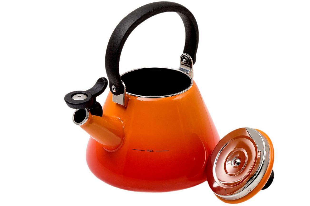 Le Creuset Kone fluitketel 1,6L, oranje-rood