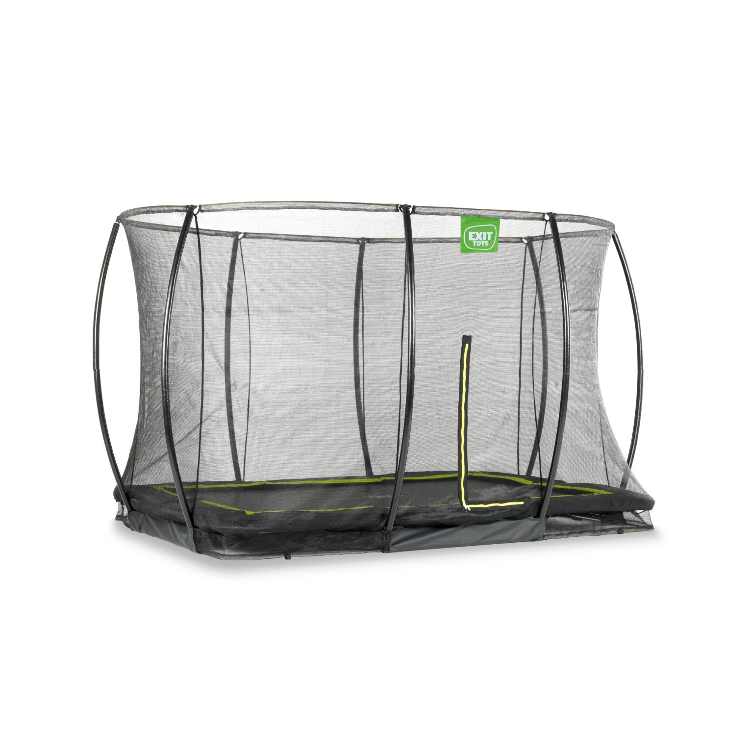 EXIT Silhouette inground trampoline 214x305cm met veiligheid