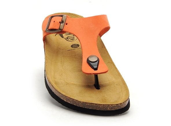 Plakton mules et sabots plats femme bolero orange