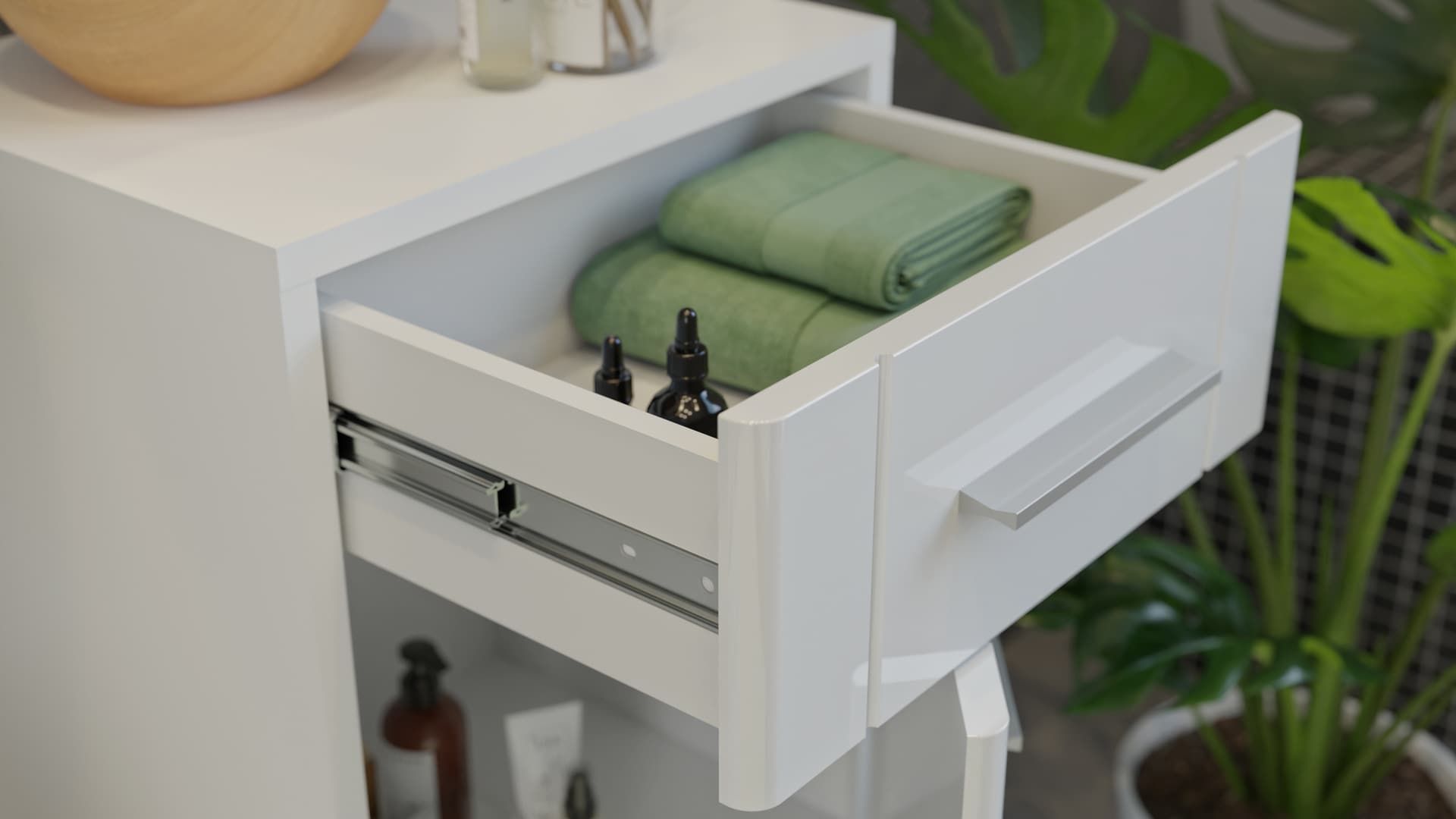 Bad-Hochschrank VENICE weiß