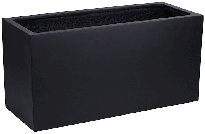Plantenpot Indiana black Plantenbak Indiana black L80 x B30 x H40cm