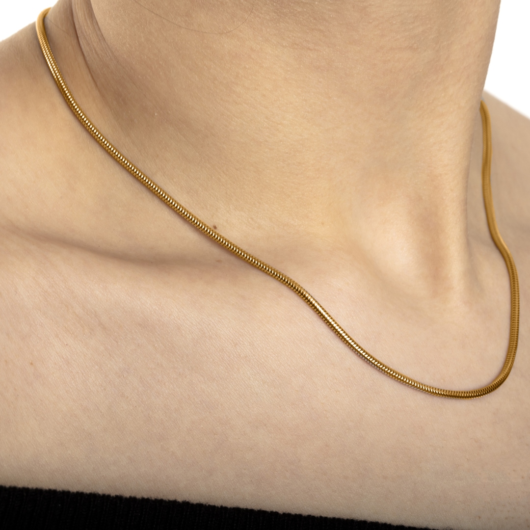Schlangenkette 750/18 K Gelbgold 2.0mm