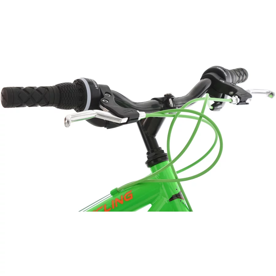 KS Cycling Kinder-Mountainbike 24 Zoll  Fully Xtraxx Grün-Orange