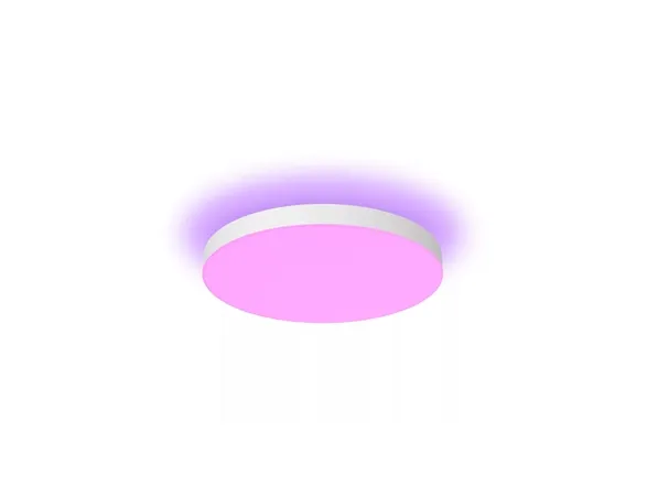 Philips Hue White and Color Ambiance Datura - Loftslyspanel - LED - 48 W - klasse G - 16 millioner farver/varmt til køligt hvidt lys - 2000-6500 K - round small - hvid