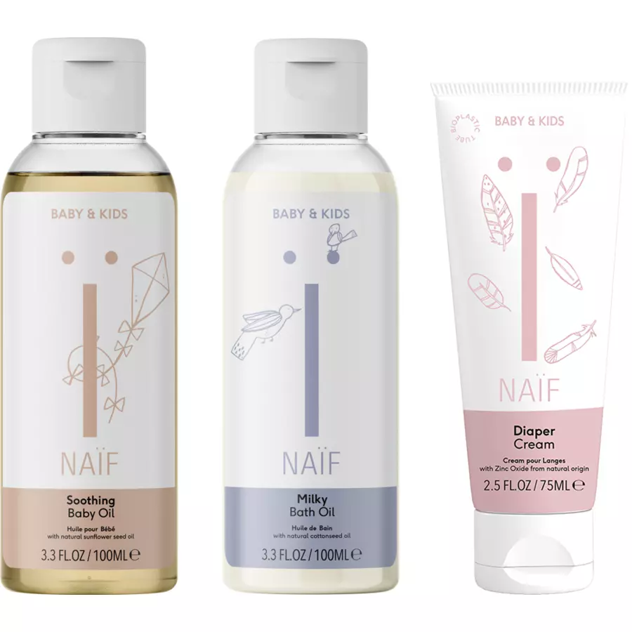 Naïf Pflegeset Newborn Essentials 1x 75ml, 2x 100ml