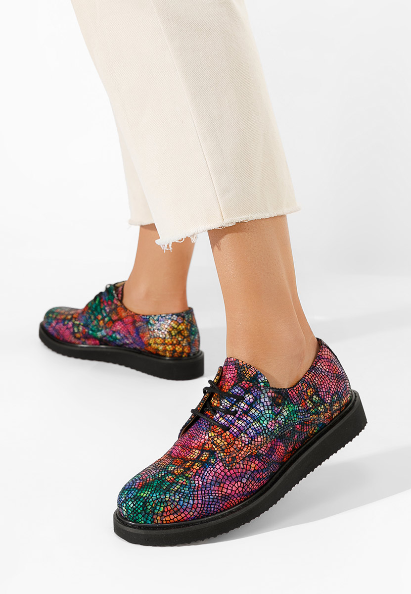 Chaussures casual femme en cuir multicolores Casilas V3