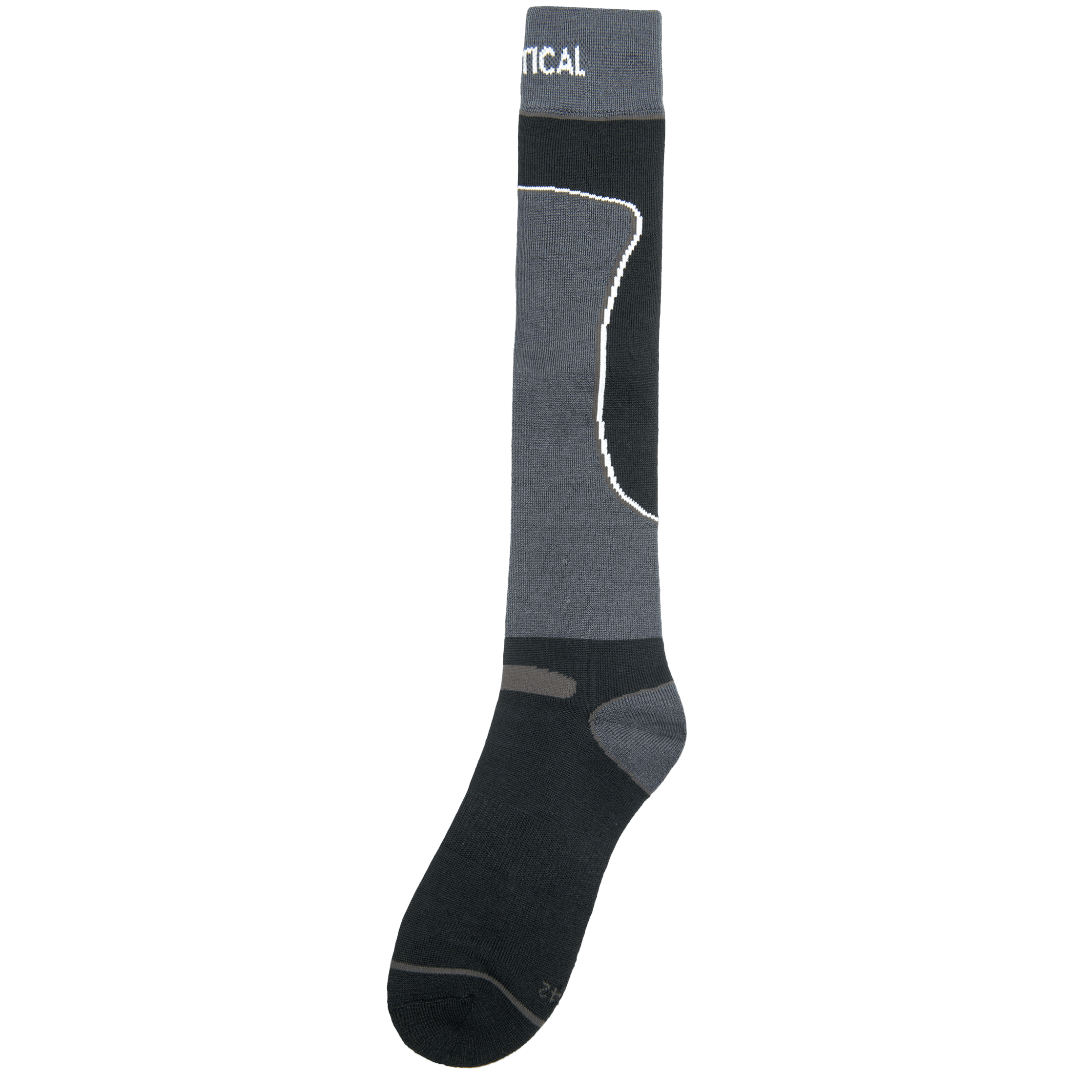Vertical Walnut ski sock - Sokker