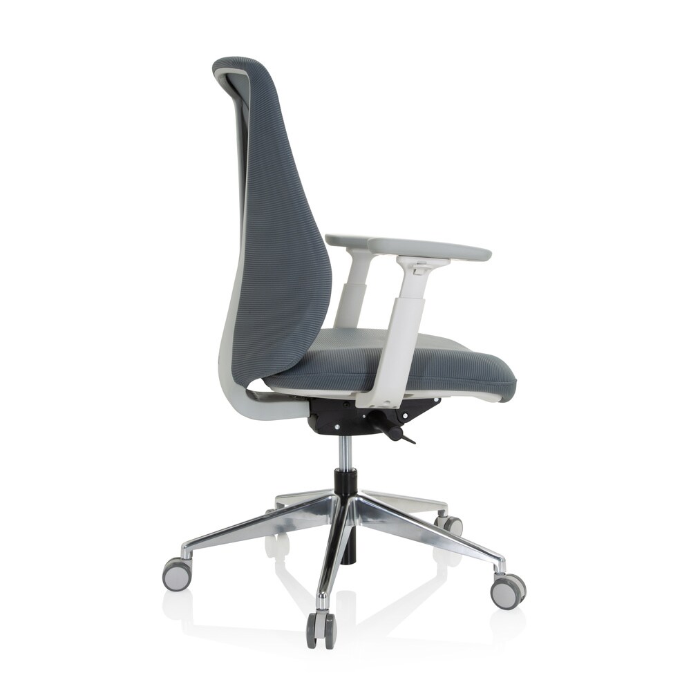Profi Bürostuhl PAPIL PRO Stoff/Netzstoff mit Armlehnen (höhenverstellbar) hjh OFFICE