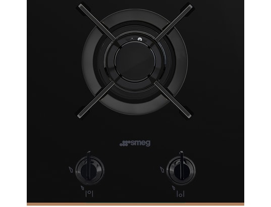 SMEG - Domino gaz PV632CNR, Dolce Stil Novo, Verre céramique, 38 cm
