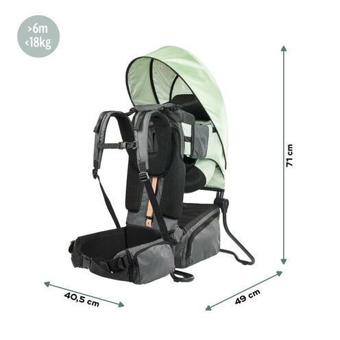 Porte-bébé de randonnée Moov & Hike - Vert Sauge - BABYMOOV