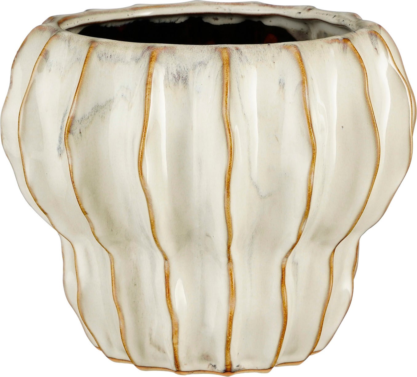 Mica Decorations bloempot Altea wit D 22 H 18 cm