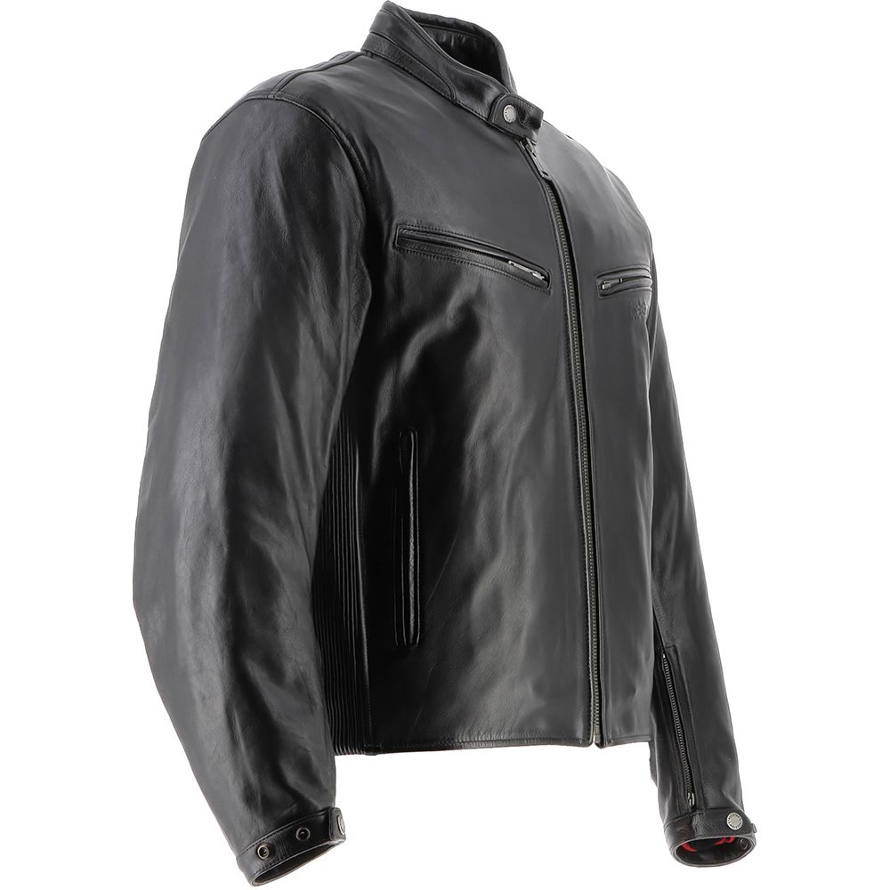 Helstons - Blouson Primo Cuir Rag Noir