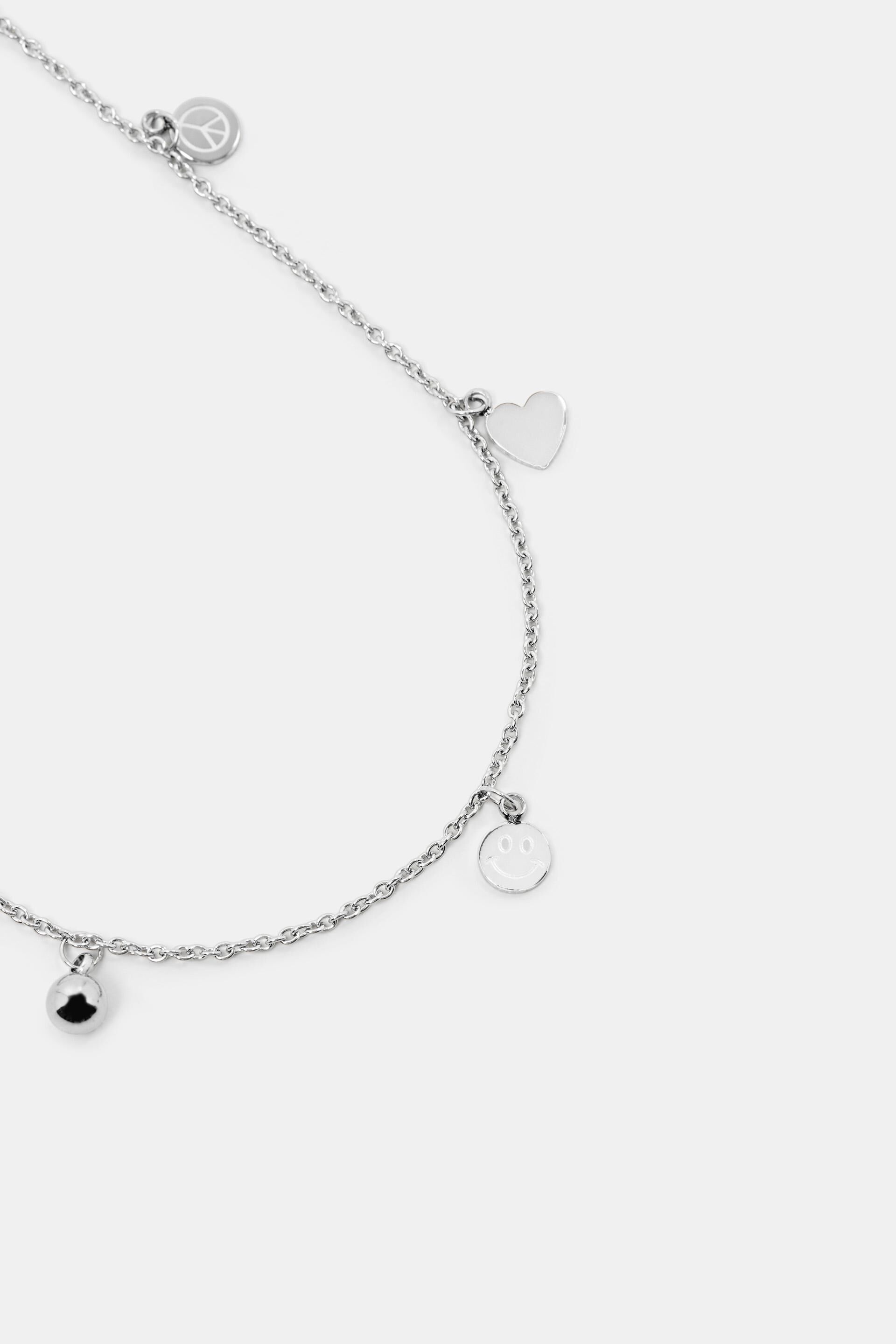 Bracelet de cheville à breloques porte-bonheur, acier inoxydable