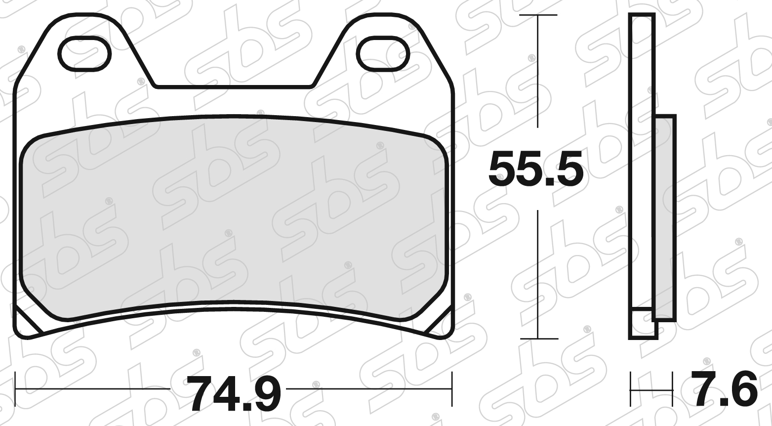 SBS - Plaquettes de frein 727 HS