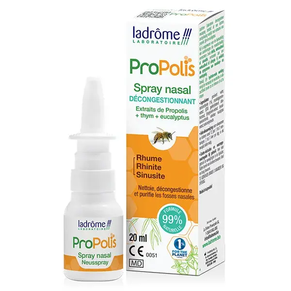 Spray Nasal Orgânico de Própolis Ladrome 20ml