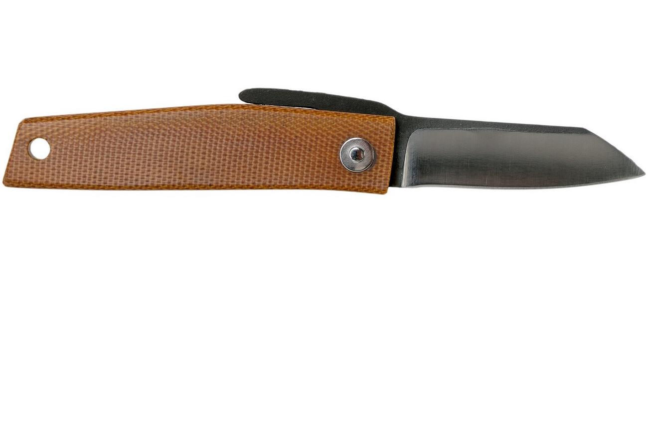 Ohta FK5 Higonokami-zakmes, Natural Canvas Micarta