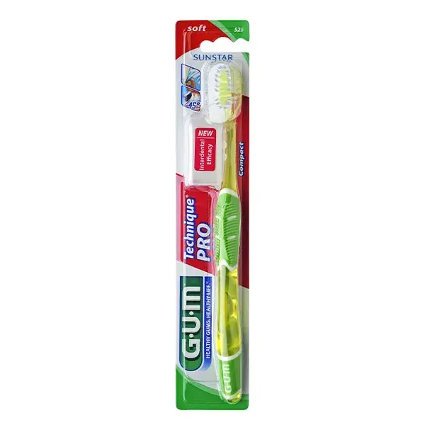Escova de dentes Gum nº 525 Pro Compacta e Macia